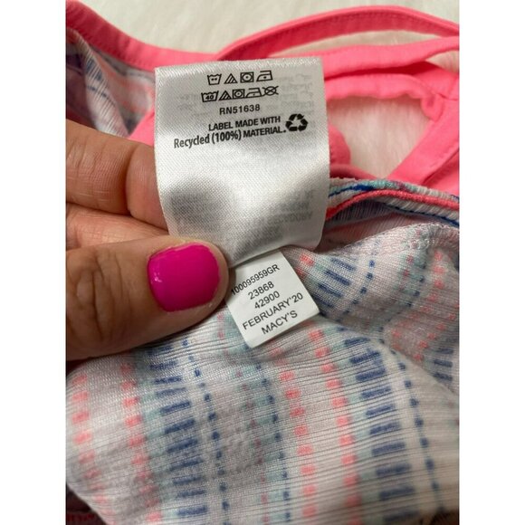 Epic Threads Striped Criss-Cross Strappy Bodysuit Girls Small NWOT - Picture 4 of 5